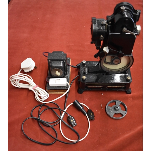 465 - Pathéscope 'Baby' Cassette loaded or mini-reel Projector, low voltage lamp with film notch system. M... 