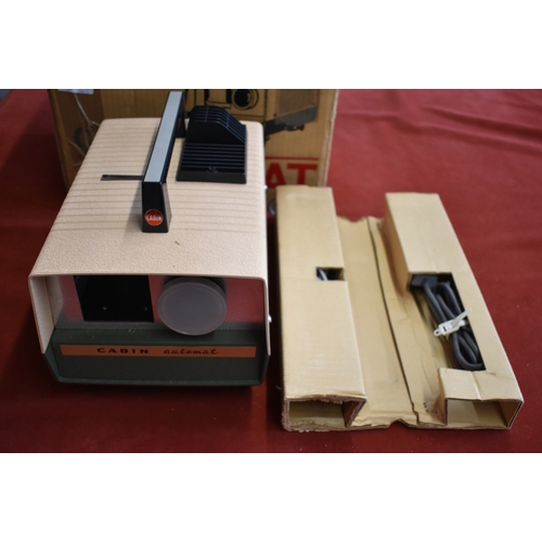 466 - Cabin Automat Slide Projector with Remote Control and Power Cord, in box of purchase.