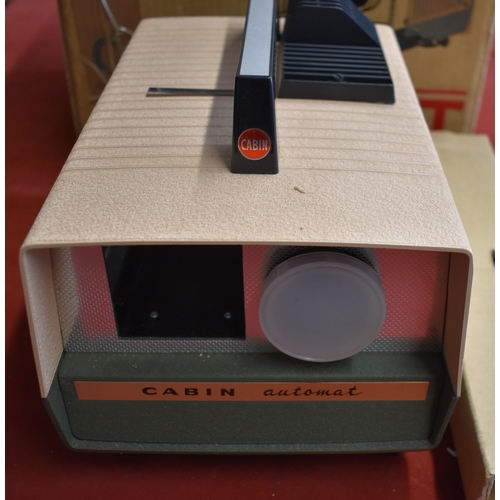 466 - Cabin Automat Slide Projector with Remote Control and Power Cord, in box of purchase.