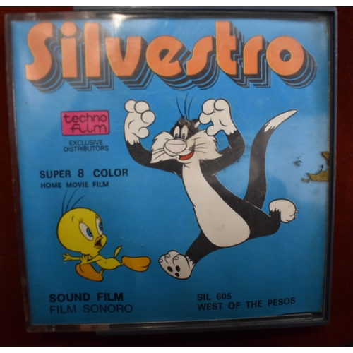 518 - Silvestro the Cat Carton Super 8mm Colour Cine Film, made by Warner Bros and distributed by Techno F... 