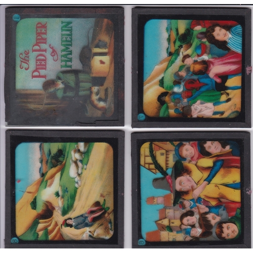 535 - The Pied Piper of Hamelin Magic Lantern Coloured Lantern Slides, THE PIED PIPER OF HAMELIN is part 6... 