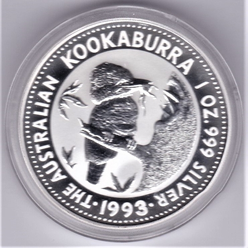 11 - Australia 1993 Silver proof dollar kookaburra