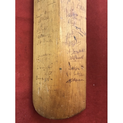 194 - Jack Hobbs bat. 1936 Harrow Force bat autographed J B Hobbs supplied by Jack Hobbs Ltd, Fleet Street... 