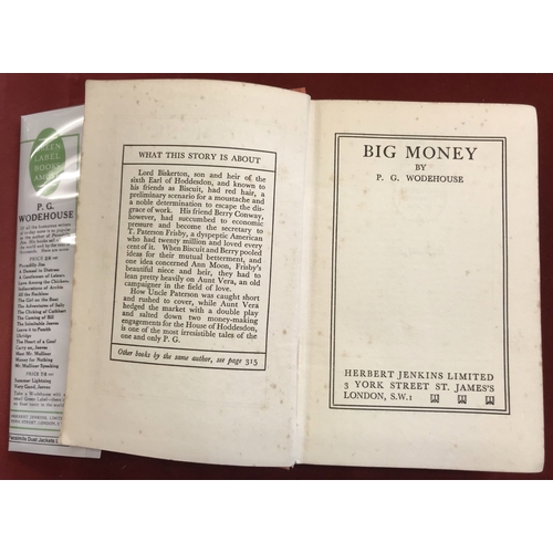 556 - Big Money 1st Printing 1931 hardback with facsimile dust jacket and Big Money 4th Printing hardback ... 