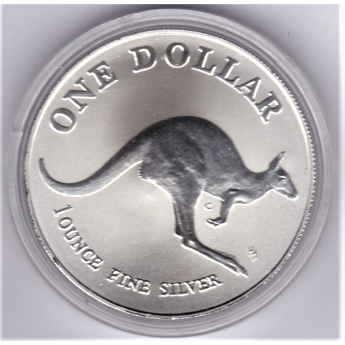 9 - Australia 1993 Silver proof dollar kangaroo