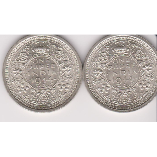 104 - India rupees, 1944 (2) AUNC, KM 557.1