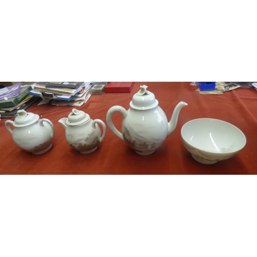 714 - Japanese Early 20th China/eggshell Coffee/ Tea set 35/37 with pieces. This Japanese China / eggshell... 