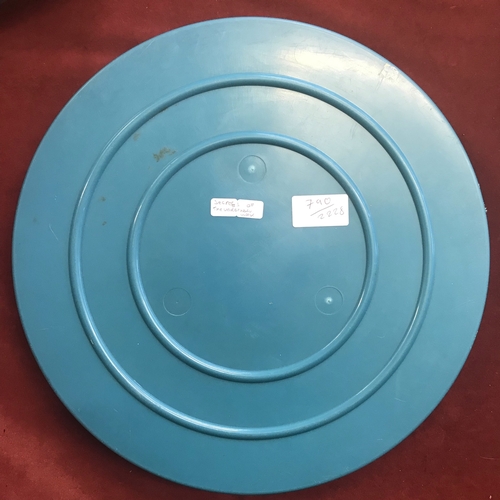 790 - Secrets of the Underworld 1990s documentary 16mm Film Reel in blue plastic reel container.