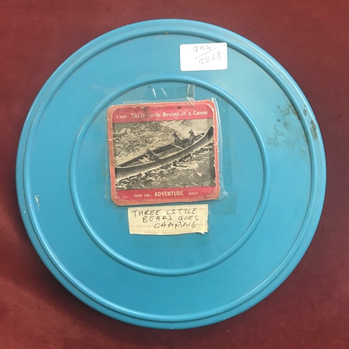 794 - Castle Films Three Little Bruins in a Canoe  8mm Film converted to 16mm Film Reel (Three little Bear... 