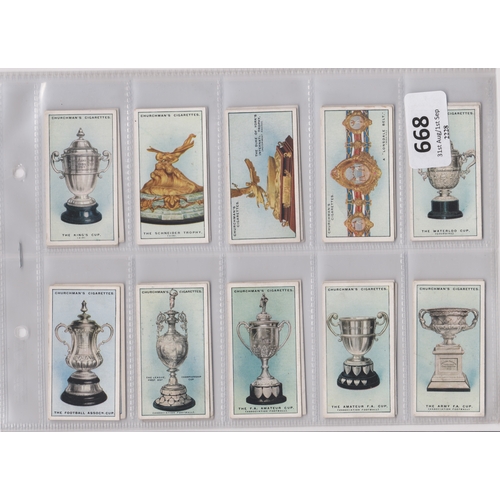 668 - W A & R S Churchman Sporting Trophies 1927 set 25/25 VG