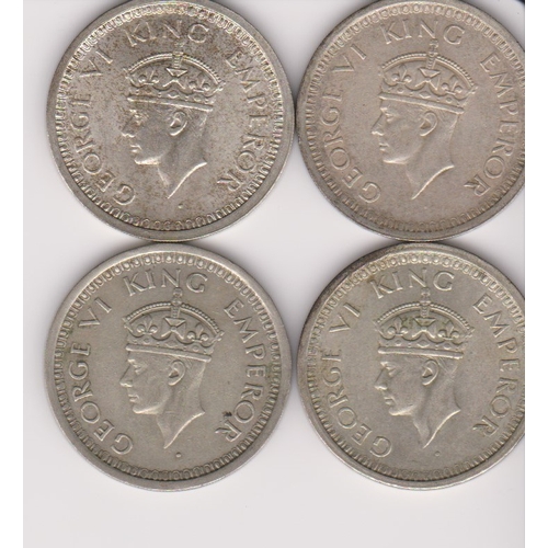 103 - India rupees, 1944 (2), 1945 (2),VF or better