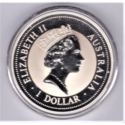 13 - Australia 1995 silver proof dollar kookaburra