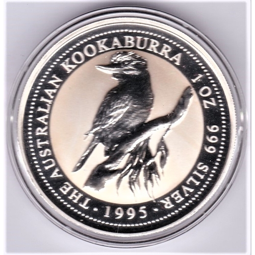 13 - Australia 1995 silver proof dollar kookaburra