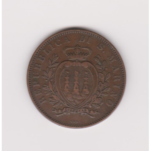 139 - San Marino 1894R 10 centesimi, KM2, VF