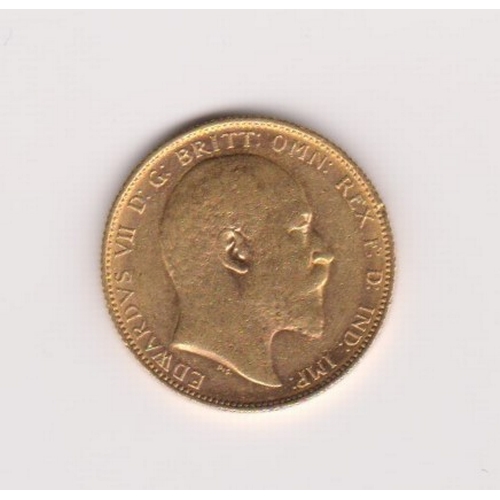 142 - 1905 Gold Sovereign AUNC