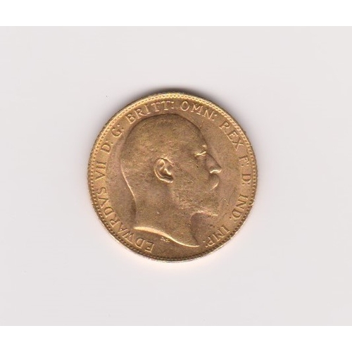 143 - 1907 Gold Sovereign AUNC