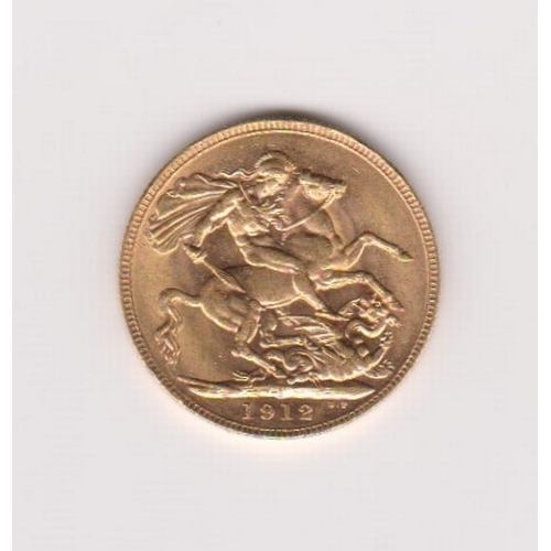 146 - 1912 Gold Sovereign AUNC