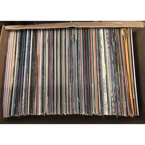 169 - Box approx. 150 Vinyl LP records. Various styles, predominantly country and male/female vocal. Vinyl... 