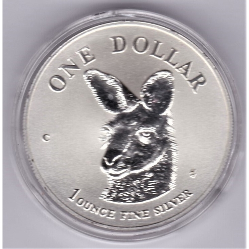 17 - Australia 1995 silver proof dollar kangaroo head