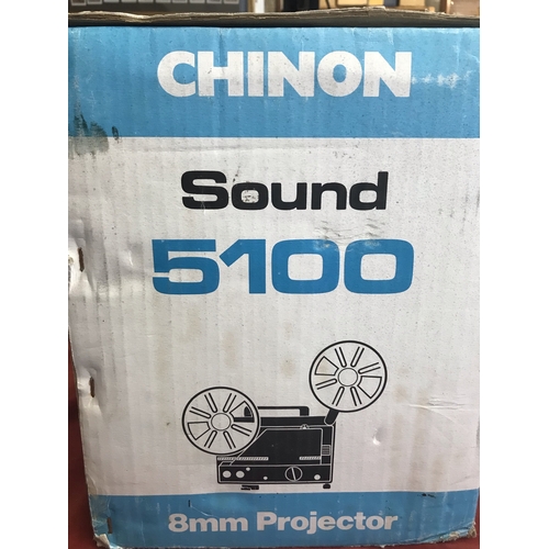 205 - Chinon Sound 5100 8mm Super and Standard with sound film projector in excellent condition. Takes up ... 