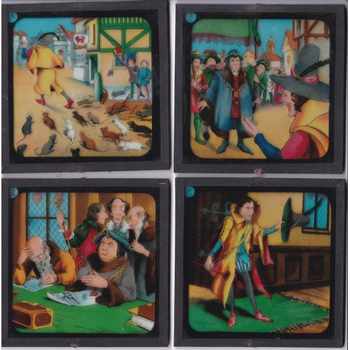 215 - The Pied Piper of Hamelin Magic Lantern Coloured Lantern Slides, THE PIED PIPER OF HAMELIN is part 6... 