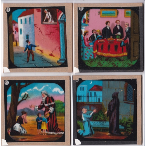 216 - Christmas Carol Magic Lantern Slides (complete set of  12), the 