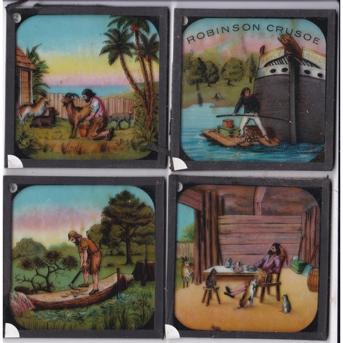 217 - Robinson Crusoe Magic Lantern Coloured Lantern Slides (Set of 8), ROBINSON CRUSOË is part 611 of the... 