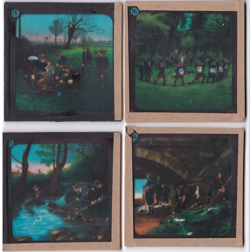 220 - Boy Scouts set 2 (Campaigning) Magic Lantern Coloured slides, Primus Junior Lecturers series, The Ju... 