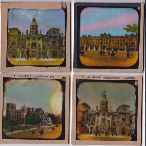 229 - Views of London Magic Lantern Coloured Lantern Slides (11 slides having two duplications), VIEWS OF ... 