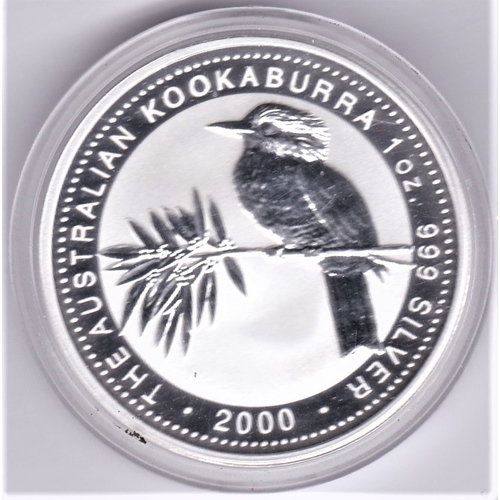 27 - Australia 2000 silver proof dollar kookaburra