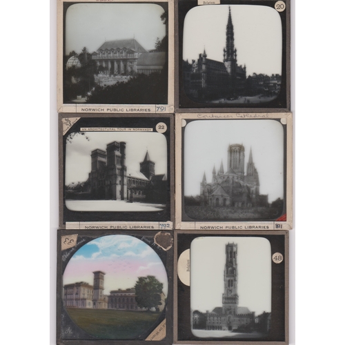 299 - Glass Magic Lantern Plates (12) - History Architecture and Stately Homes