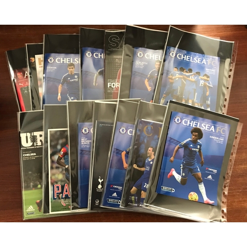 311 - Chelsea Football Club Programmes 1985 - 2016 An impressive collection by seasons of 1500+ programmes... 