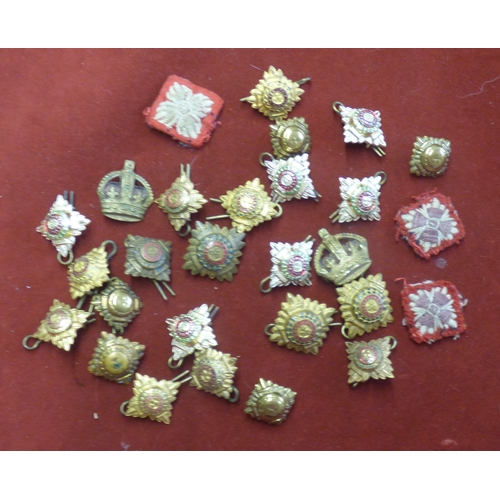 406 - British WWII and Later mixed collection of Rank pip devices (28) many gilt and enamel, some cloth an... 