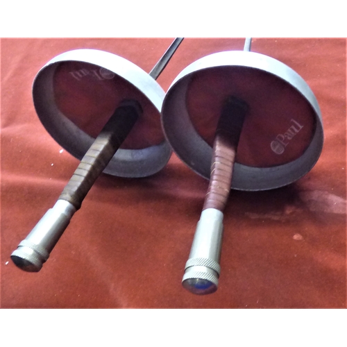 412 - Leon Paul pair of Non-Electric Fencing Epee's in good condition, £83 each to buy new.