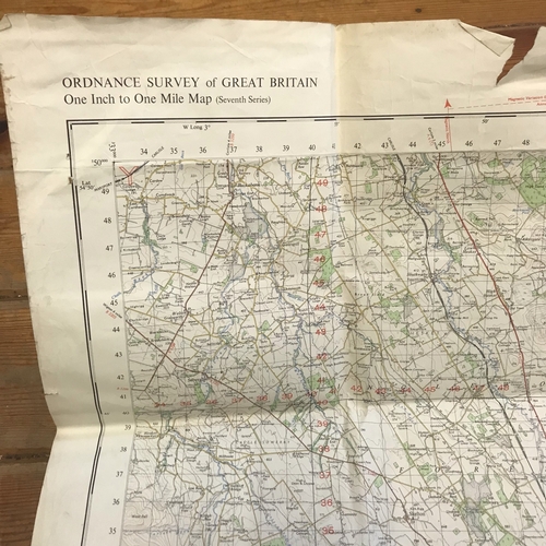 440 - British Military Map of  Penrith War Office Edition produced,  printed for D. Survey (WO & AM) 1961 ... 