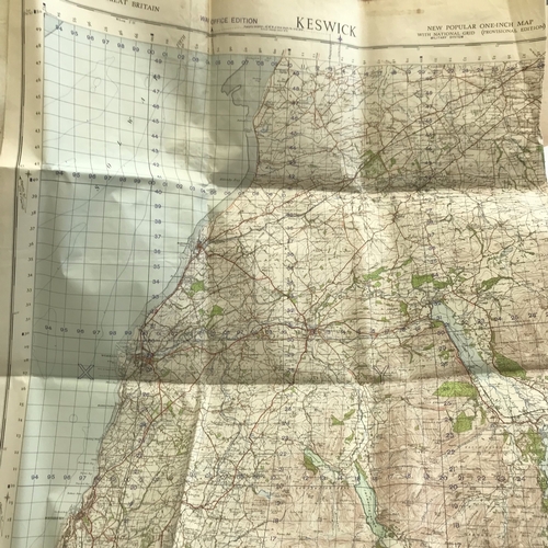 441 - British Military Map of  Penrith War Office Edition produced by Ordnance Survey for the Ministry of ... 