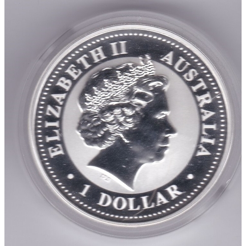 50 - Australia 2008 Silver dollar kookaburra and spider's web