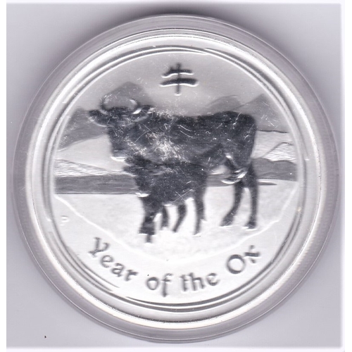 52 - Australia 2009 silver dollar year of the Ox