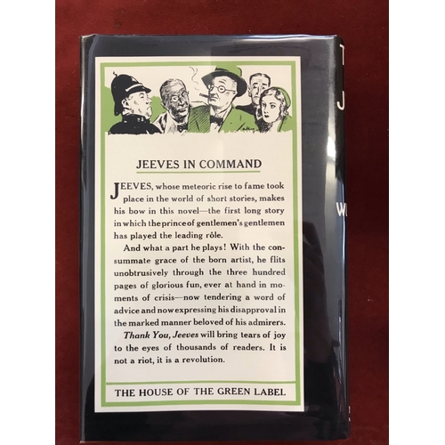 553 - Thank You Jeeves by P G Wodehouse 4th printing with facsimile dust jacket