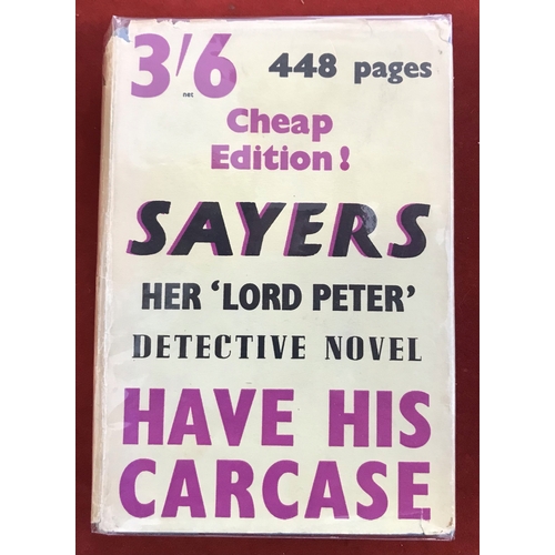 568 - Dorothy L Sayers Gollancz editions in d/w; Clouds of Witness 6th impression April 1940, Have His Car... 