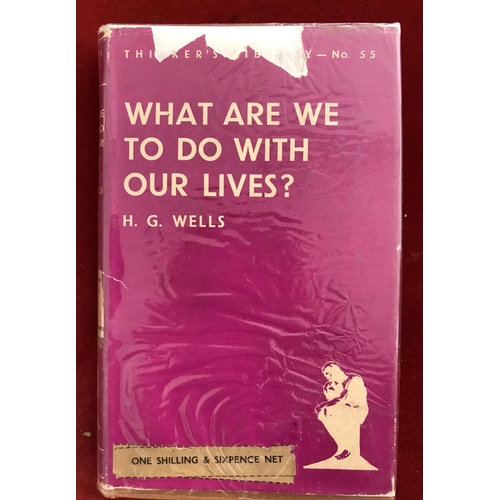 575 - HG Wells Books and magazines including: Democracy Under Revision First edition, no D/w, 1927, The Sc... 