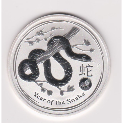 60 - Australia 2013 Silver dollar year of the snake