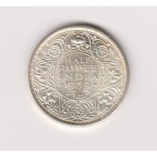 92 - India half rupee, 1939, BUNC, KM 549