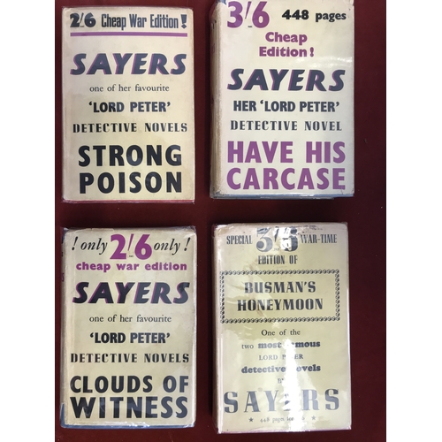 568 - Dorothy L Sayers Gollancz editions in d/w; Clouds of Witness 6th impression April 1940, Have His Car... 