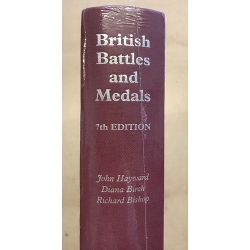 586 - British Battles and Medals 7th Edition John Hayward, Diana Birch & Richard Bishop SPINK new and in w... 