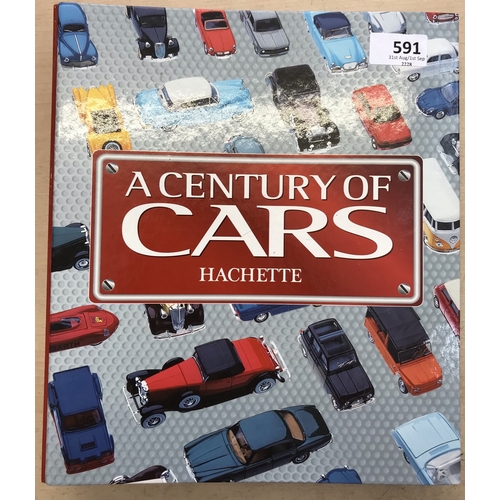 591 - Corgi A Century of Cars Album and models mint and boxed (8) including model car Morris Minor Travell... 