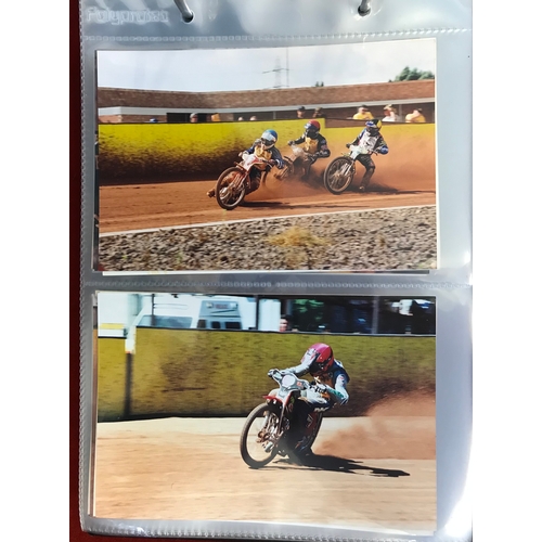 641 - Speedway. An album of speedway stars, photographic including some action shots (45)