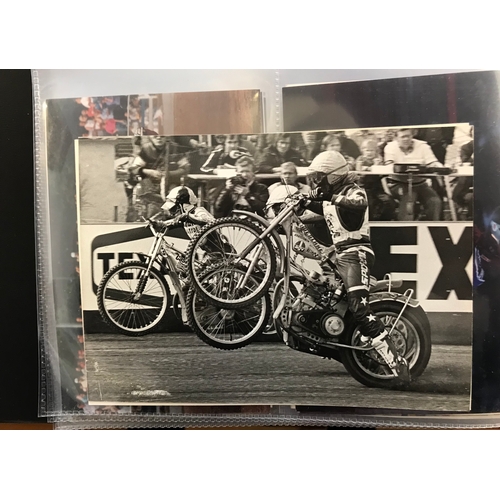 641 - Speedway. An album of speedway stars, photographic including some action shots (45)