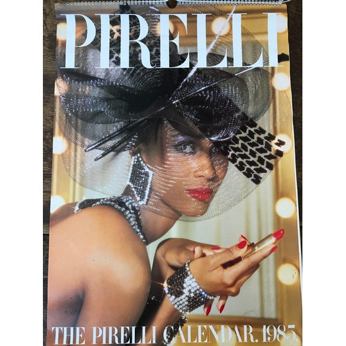 647 - Pirelli Calendar 1985 with Jasper Conran, Zandra Rhodes designer contributions, glamour photos. Good... 