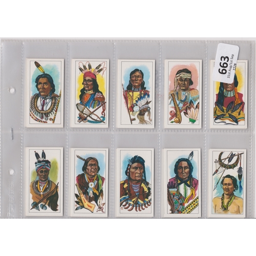 663 - George Payne (Tea) American Indian Tribes A 1962 set 25/25 VG